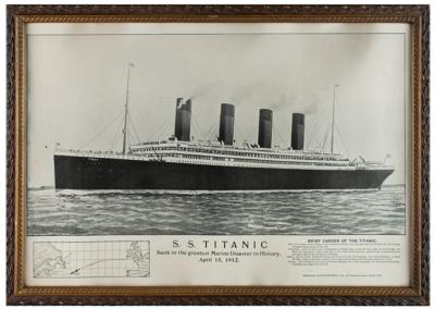 Lot #293 Titanic 1912 Memorial Poster
