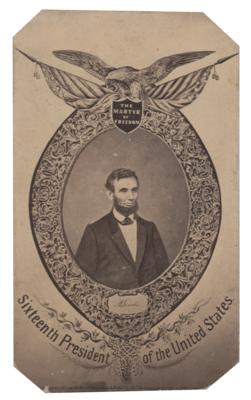 Lot #123 Abraham Lincoln Mourning Carte-de-Visite - Image 2