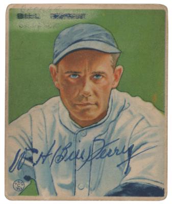 Lot #866 Bill Terry Signed 1933 Goudey #125 Baseball Card - Image 1