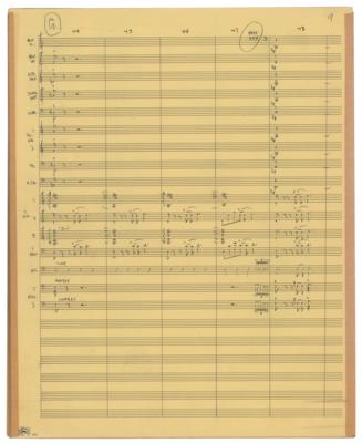 Lot #629 Frank Zappa's Handwritten Orchestral Arrangement for 'Think It Over' - Image 10