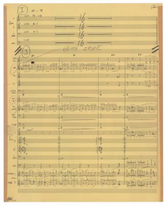 Lot #629 Frank Zappa's Handwritten Orchestral Arrangement for 'Think It Over' - Image 13