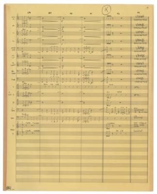 Lot #629 Frank Zappa's Handwritten Orchestral Arrangement for 'Think It Over' - Image 15