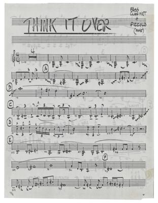 Lot #629 Frank Zappa's Handwritten Orchestral Arrangement for 'Think It Over' - Image 16