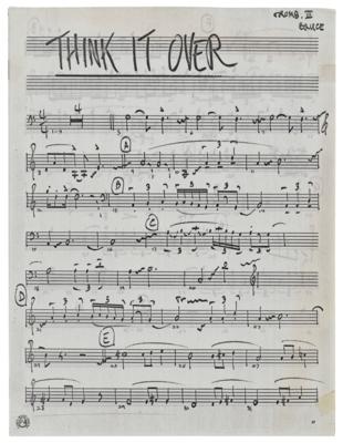 Lot #629 Frank Zappa's Handwritten Orchestral Arrangement for 'Think It Over' - Image 18