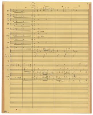 Lot #629 Frank Zappa's Handwritten Orchestral Arrangement for 'Think It Over' - Image 4