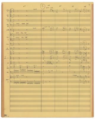 Lot #629 Frank Zappa's Handwritten Orchestral Arrangement for 'Think It Over' - Image 6