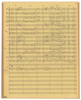Lot #629 Frank Zappa's Handwritten Orchestral Arrangement for 'Think It Over' - Image 8
