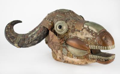 Lot #632 Frank Zappa's Ornamented Animal Skull - Image 1