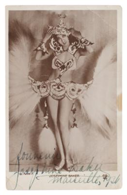 Lot #701 Josephine Baker Signed Photograph