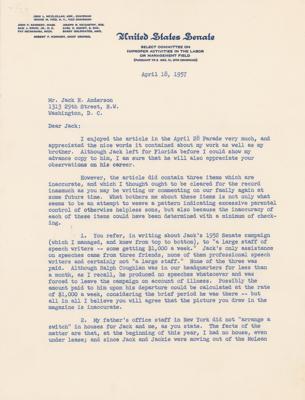 Lot #173 Robert F. Kennedy Typed Letter Signed