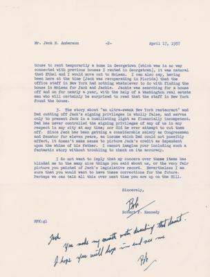 Lot #173 Robert F. Kennedy Typed Letter Signed - Image 2