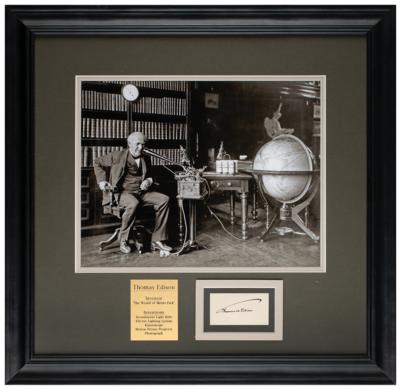 Lot #188 Thomas Edison Signature