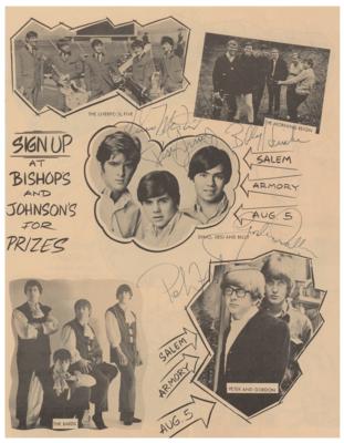 Lot #673 Peter and Gordon and Dino, Desi & Billy Signed Program Page