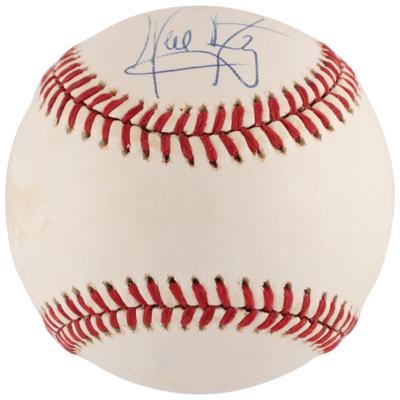 Lot #362 Neil Armstrong Signed Baseball - Image 2