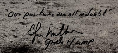 Lot #399 Edgar Mitchell Signed Oversized Photograph - Image 2