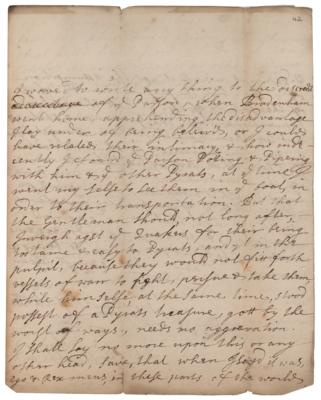 Lot #178 William Penn Autograph Letter Signed and Document Signed on Captain Kidd's Treasure - Image 4