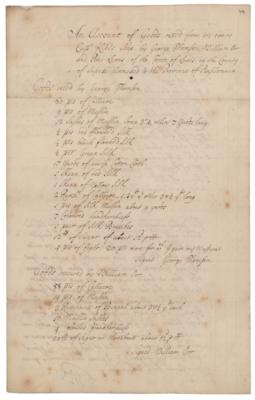 Lot #178 William Penn Autograph Letter Signed and Document Signed on Captain Kidd's Treasure - Image 6