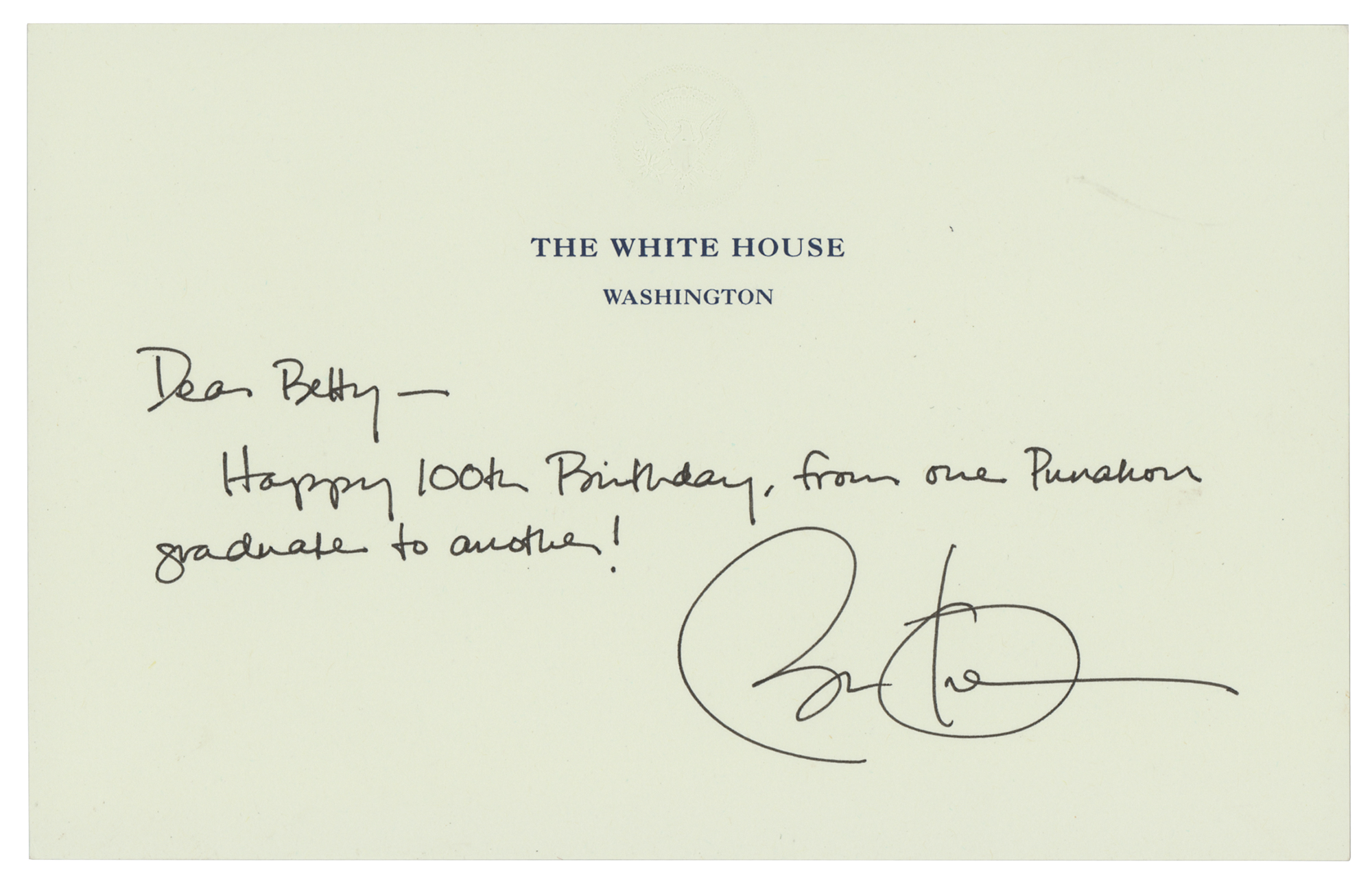 Autogramm USA Autograph Präsident Barack Obama 