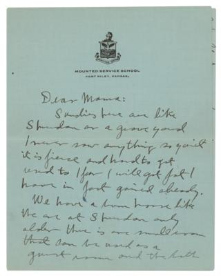 Lot #308 George S. Patton Autograph Letter Signed