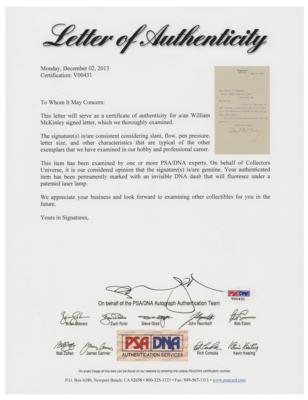 Lot #125 William McKinley Typed Letter Signed - Image 2