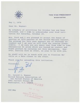 Lot #93 Gerald Ford Typed Letter Signed