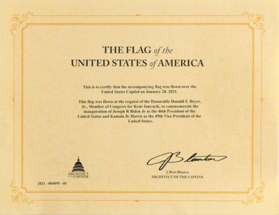 Lot #66 Joe Biden: 2021 Inauguration Flag - Image 2