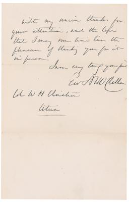 Lot #337 George B. McClellan Autograph Letter Signed - Image 2