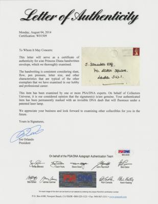 Lot #275 Princess Diana Hand-Addressed Envelope - Image 3