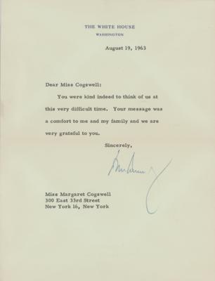 Lot #42 John F. Kennedy Typed Letter Signed as President - Image 1