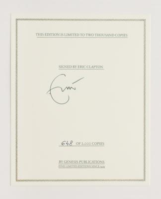 Lot #660 Eric Clapton Signed Book - Image 2