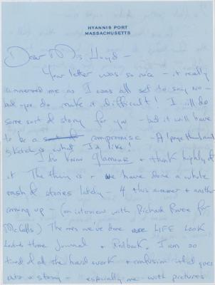 Lot #36 Jacqueline Kennedy Autograph Letter Signed - Image 3
