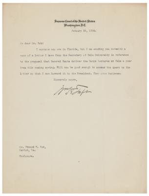 Lot #146 William H. Taft Typed Letter Signed