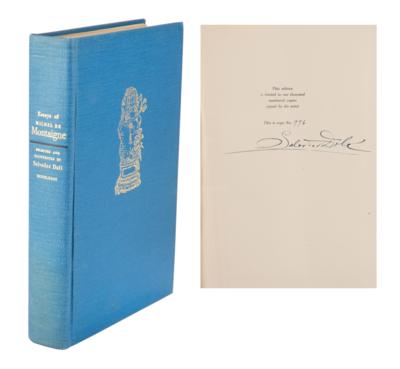 Lot #414 Salvador Dali Signed Book