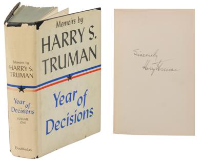 Lot #154 Harry S. Truman Signed Book