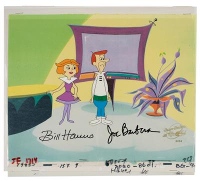 Lot #468 Bill Hanna and Joe Barbera Signed Production Cel from The Jetsons