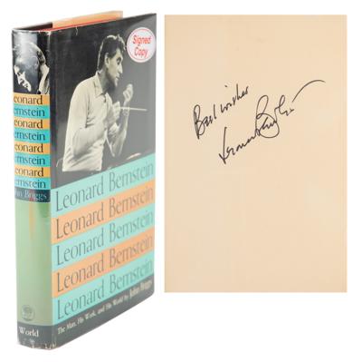 Lot #638 Leonard Bernstein Signed Book