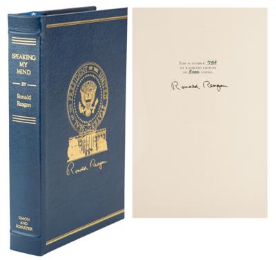 Lot #136 Ronald Reagan Signed Book