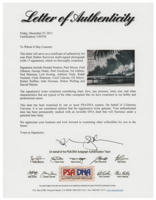 Lot #340 Pearl Harbor Signed Photograph - Image 2