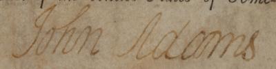 Lot #4 John Adams Document Signed as President - Image 3