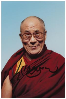 Lot #233 Dalai Lama Signed Photograph