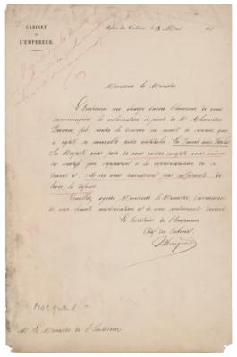 Lot #547 Censorship Letter on 'La Dame aux Perles' by Alexandre Dumas, fils - Image 1