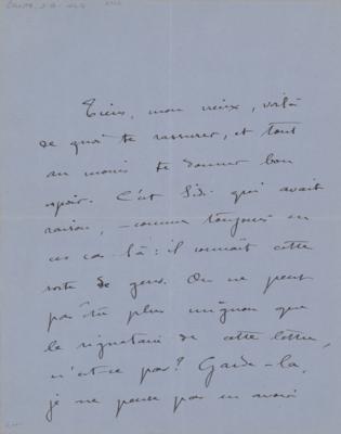 Lot #566 Colette de Jouvenel Autograph Letter Signed - Image 1