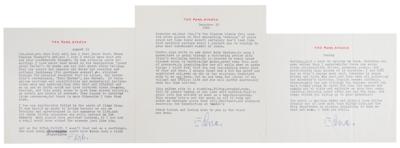 Lot #549 Edna Ferber (3) Typed Letters Signed