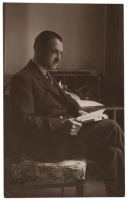 Lot #578 W. Somerset Maugham Signed Photograph