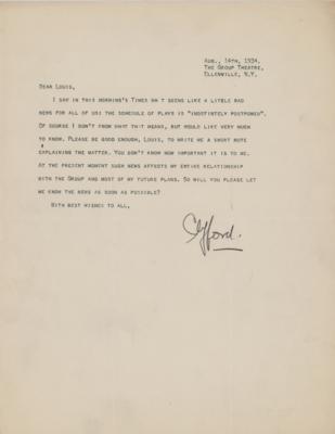 Lot #584 Clifford Odets (3) Signed Letters - Image 2
