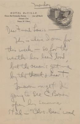 Lot #584 Clifford Odets (3) Signed Letters - Image 3