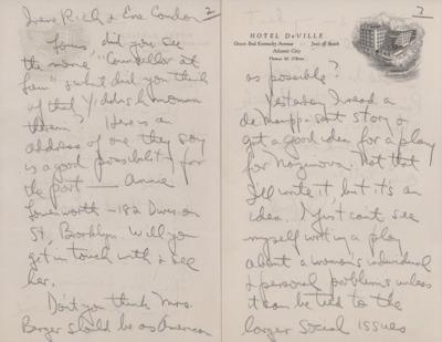 Lot #584 Clifford Odets (3) Signed Letters - Image 4
