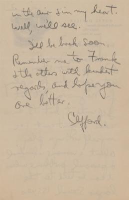 Lot #584 Clifford Odets (3) Signed Letters - Image 5