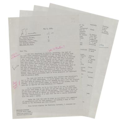Lot #592 Georges Simenon (2) Typed Letters Signed - Image 3