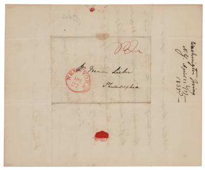 Lot #563 Washington Irving Autograph Letter Signed - Image 3